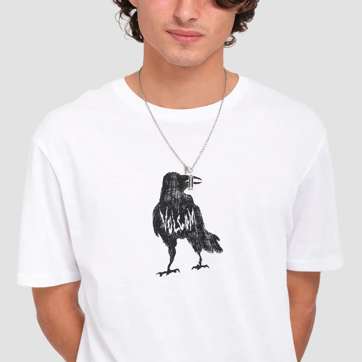 Volcom Issam Crow T-Shirt White - Image 2