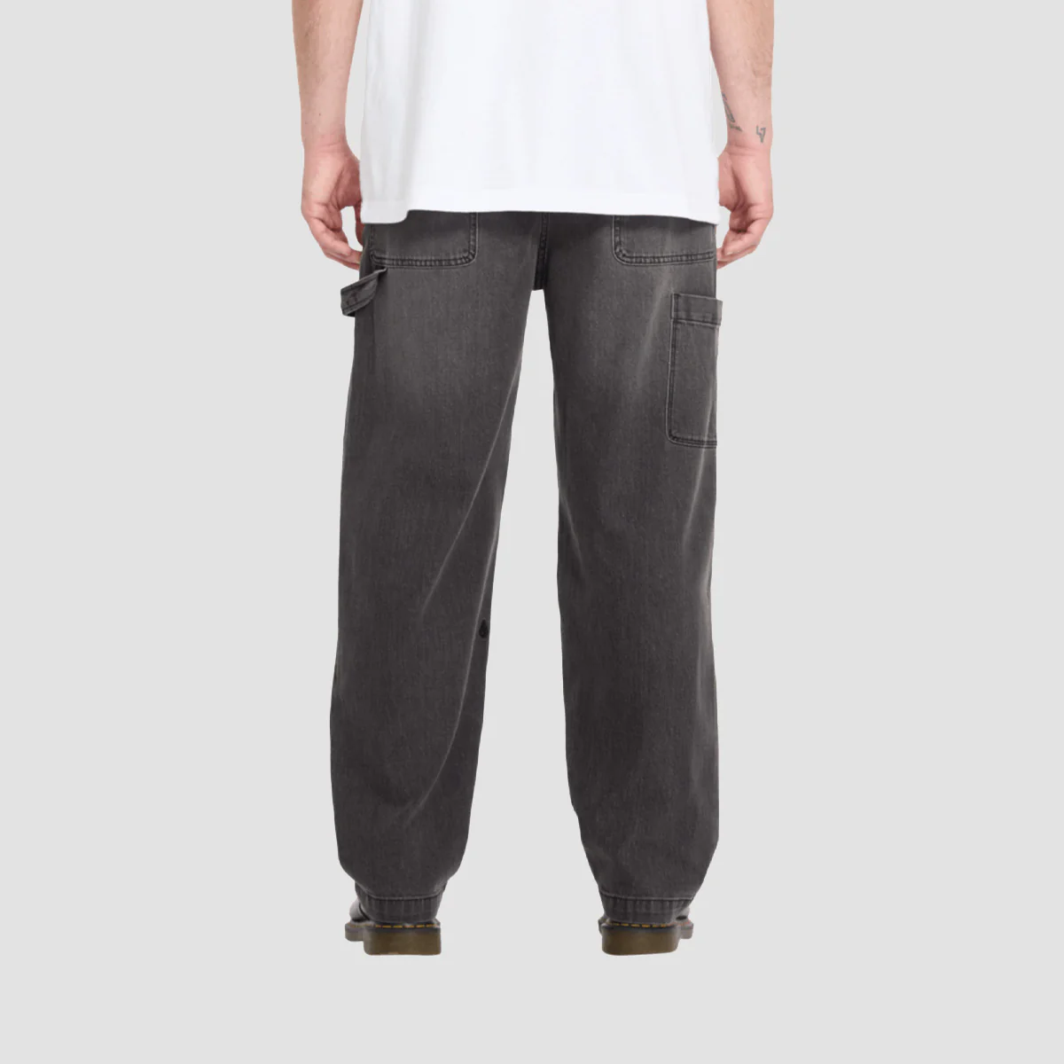 Volcom Kraftsman II Loose Fit Jeans Black Grey - Image 2