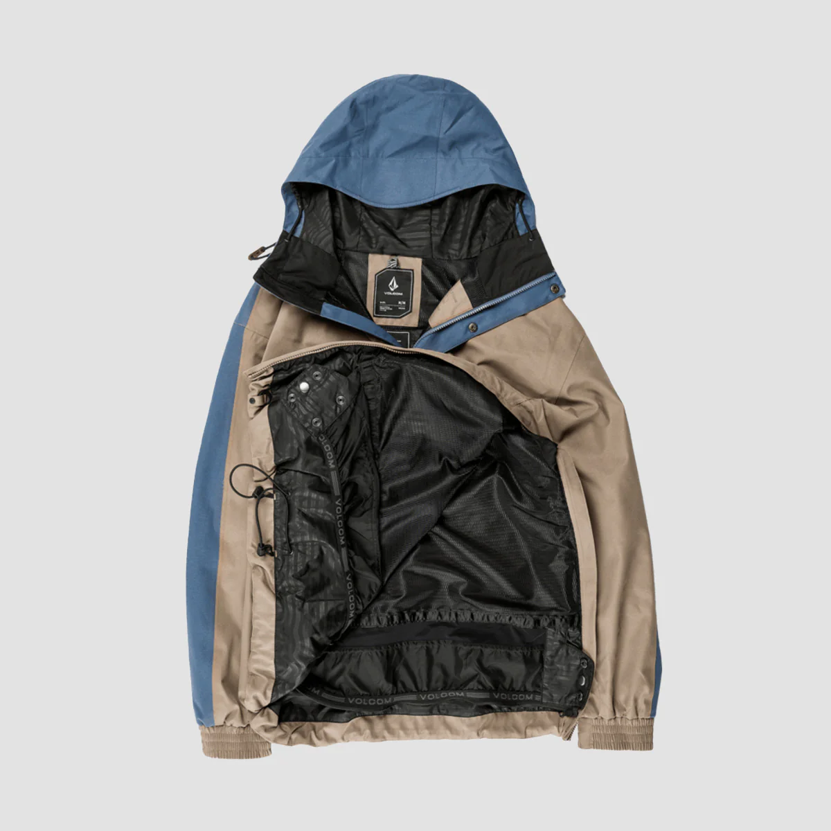 Volcom Longo 20K Pullover Snow Jacket Chestnut Brown - Image 3
