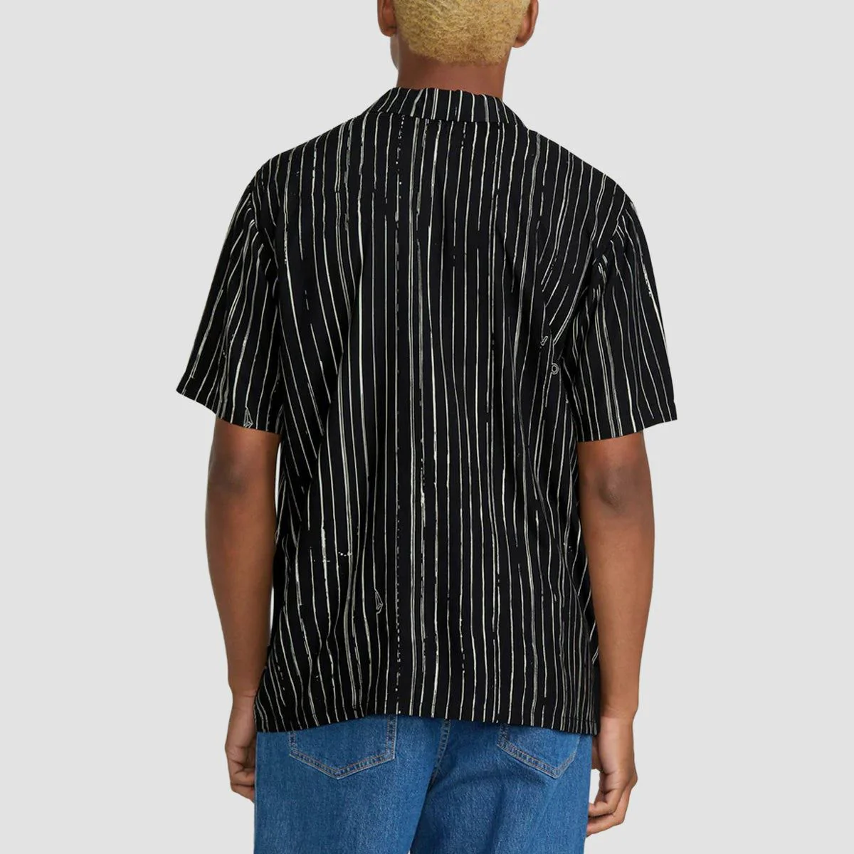 Volcom Mistostone Short Sleeve Shirt Black White - Image 2
