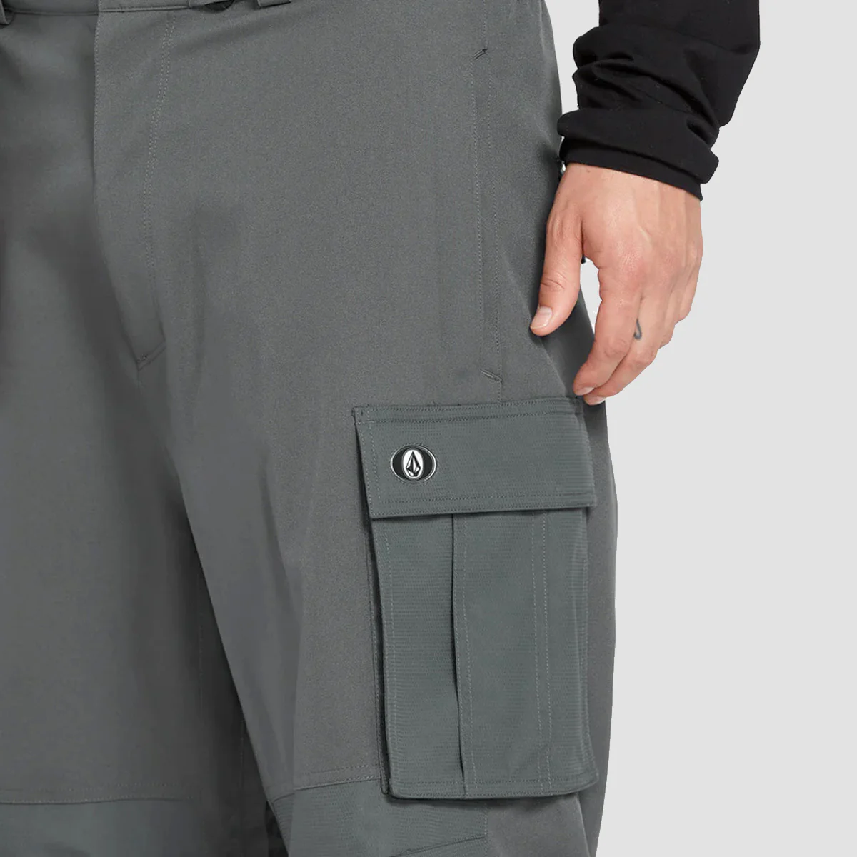 Volcom NWRK Baggy 15K Snow Pants Charcoal - Image 3