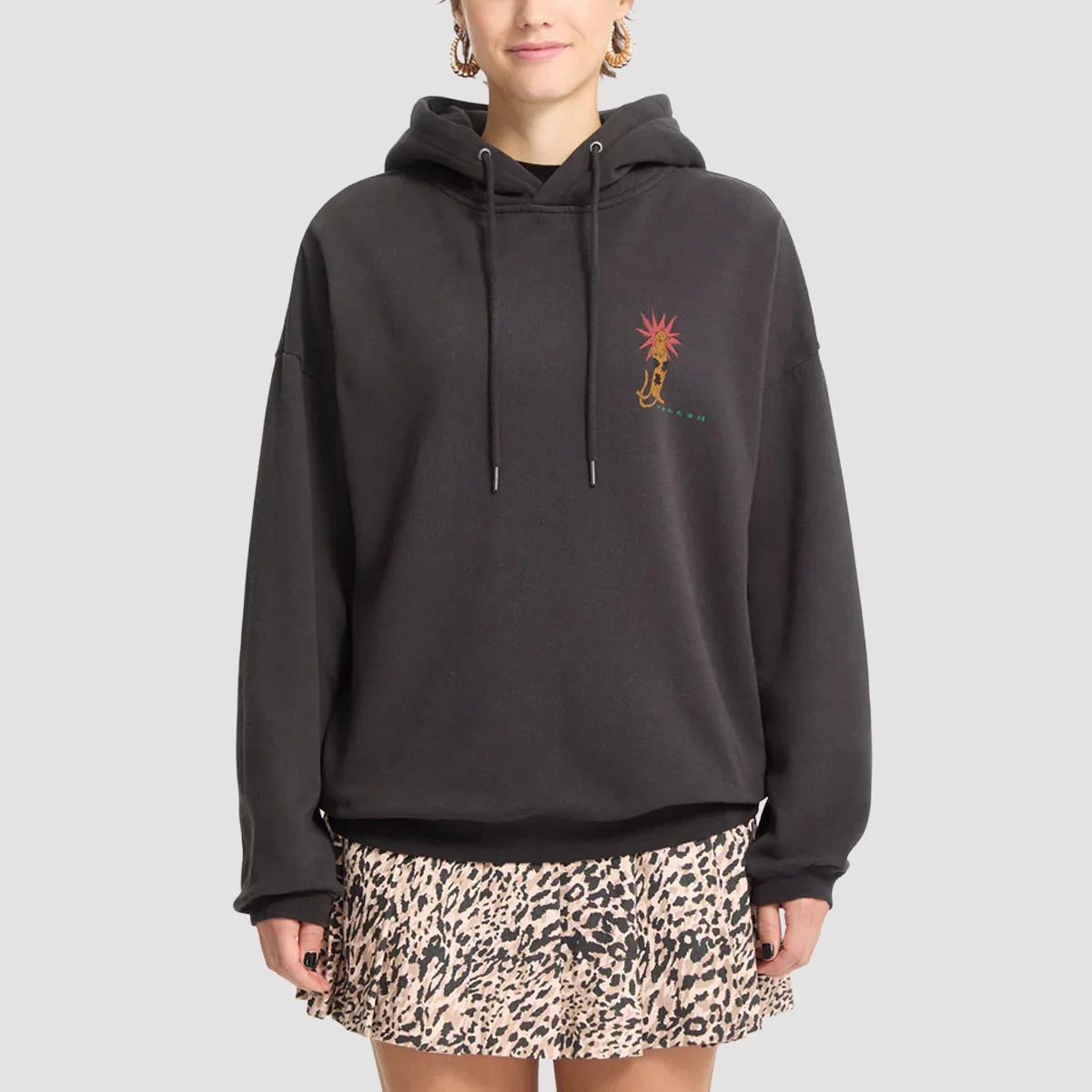 Volcom Radical Daze Pullover Hoodie Black - Womens - Image 2