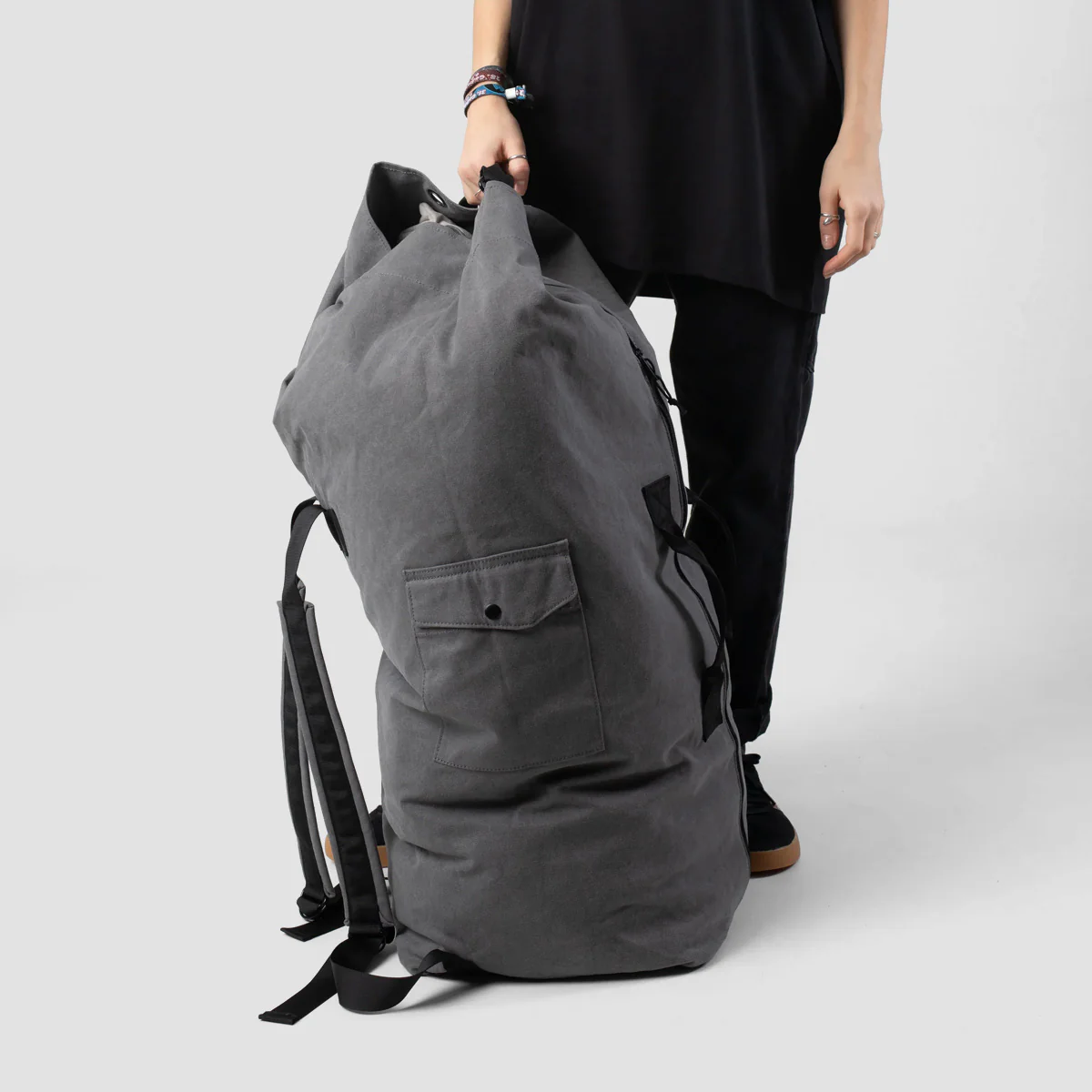 Volcom Ruckstone 84L Duffle Bag Grey - Image 3