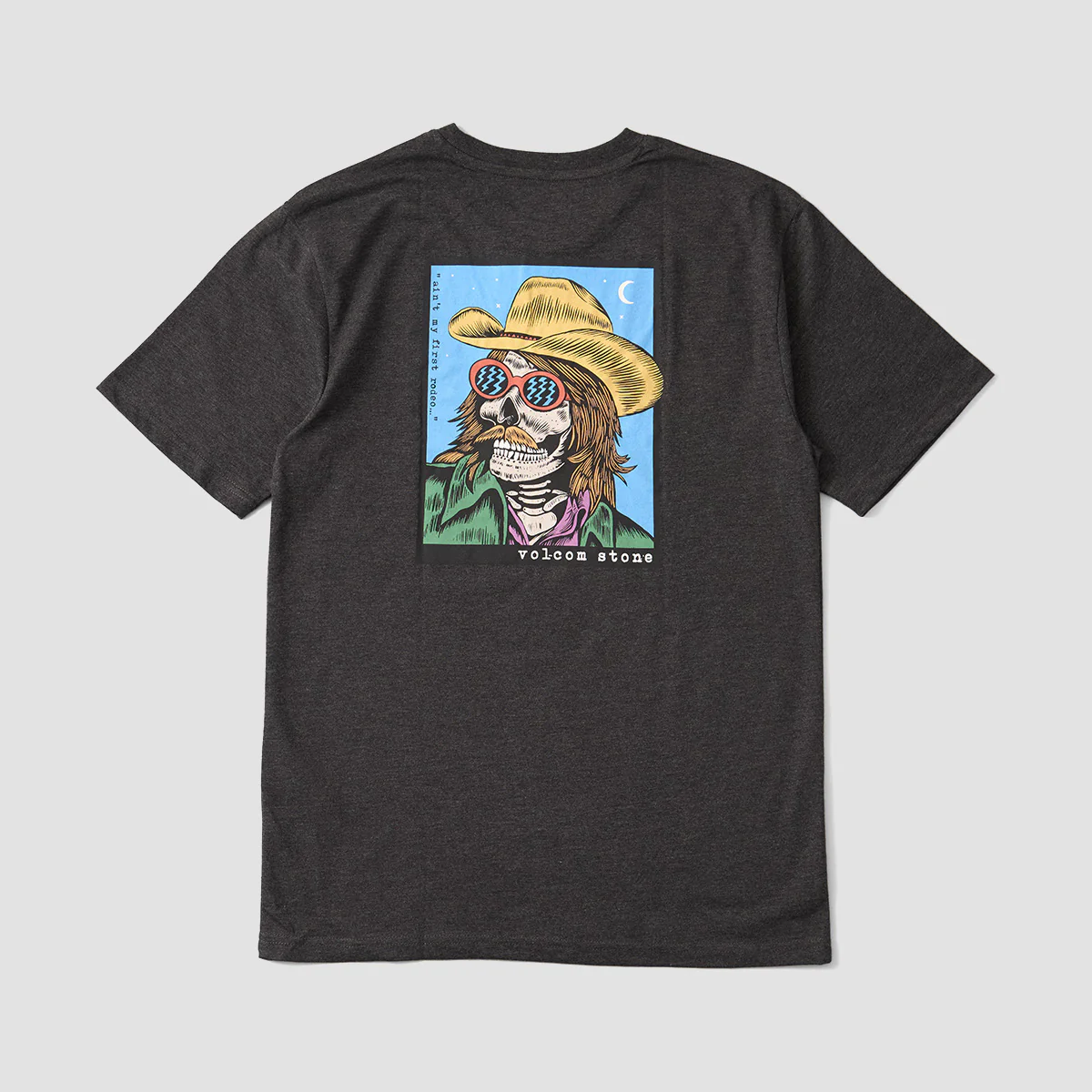 Volcom Scowboy T-Shirt Heather Black - Image 2