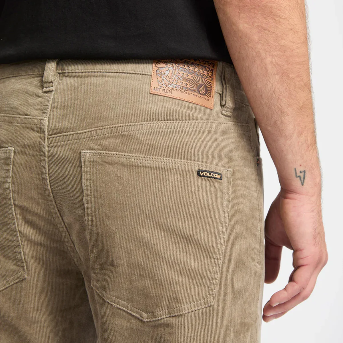 Volcom Solver 5 Pocket Cord Pants Brindle - Image 3