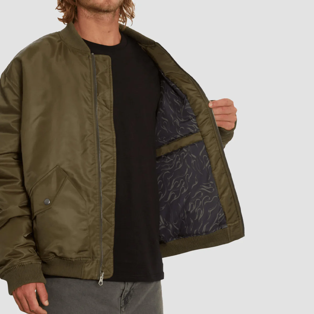 Volcom Space Child Jacket Service Green - Image 3