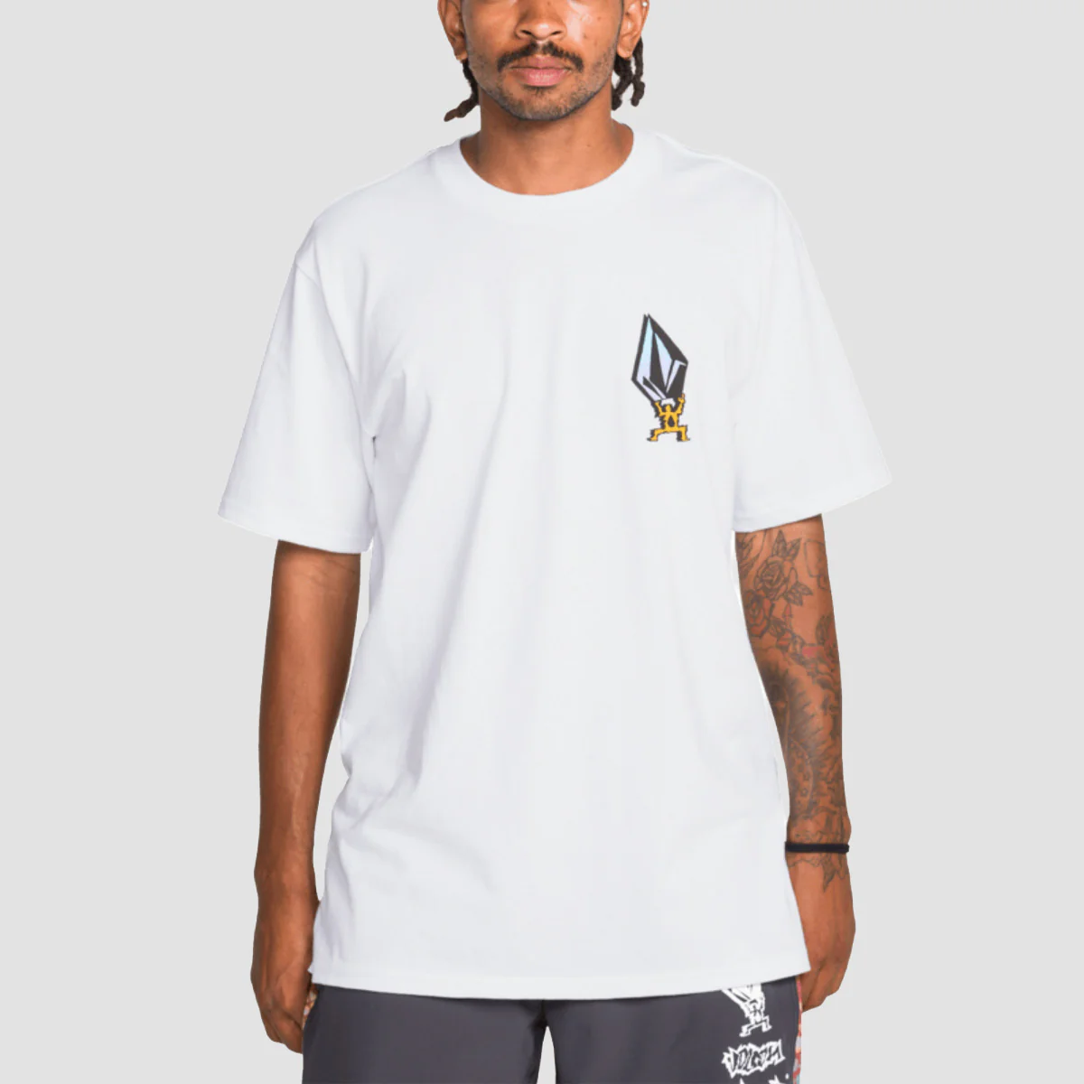 Volcom Star Shields Exp T-Shirt White - Image 2
