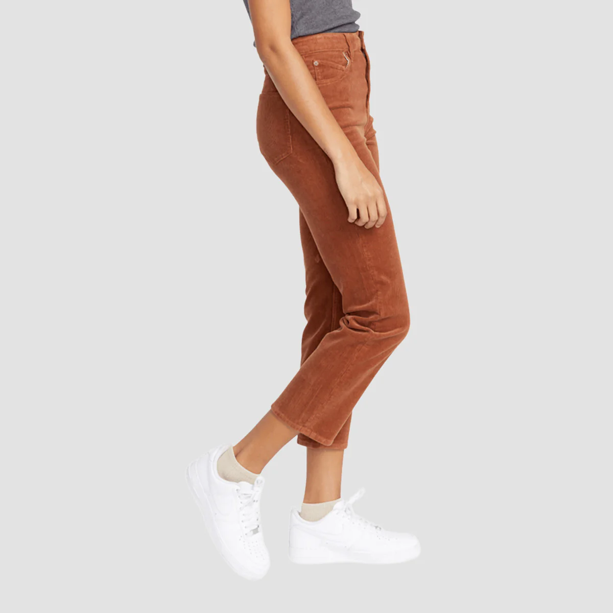Volcom Stoned Straight Corduroy Pants Nutmeg - Womens - Image 3
