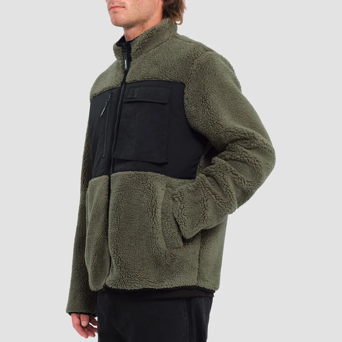 Volcom Storm Stone Zip Hoodie Wintermoss - Image 2