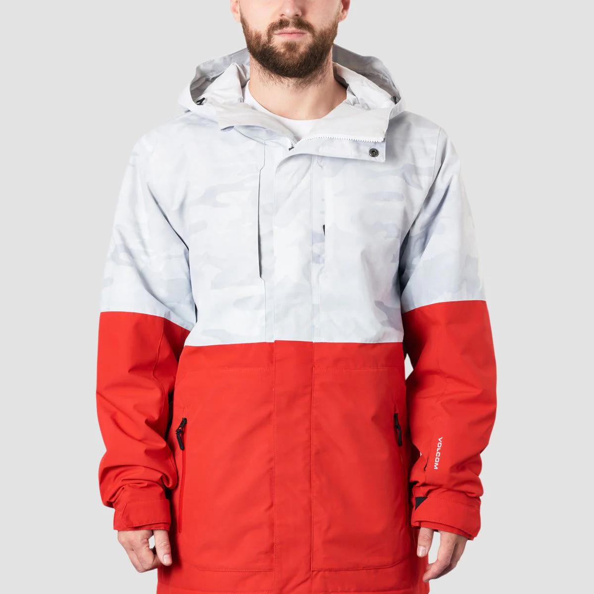 Volcom V.Co Op INS Snow Jacket White Camo - Image 2