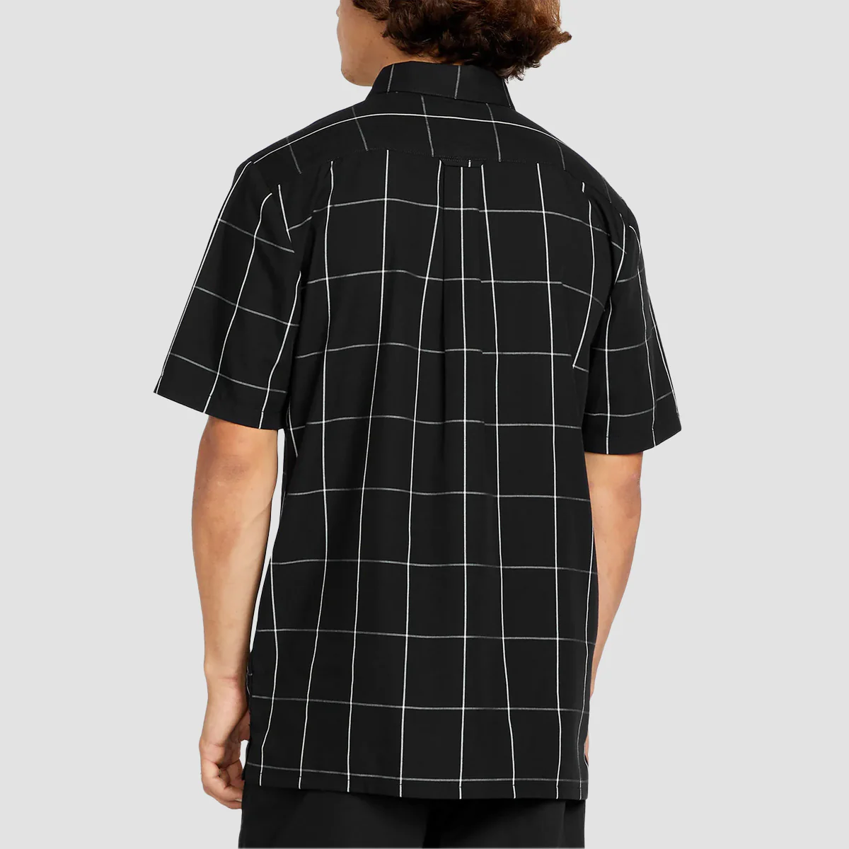 Volcom X Schroff Plaid Short Sleeve Shirt Black - Image 2