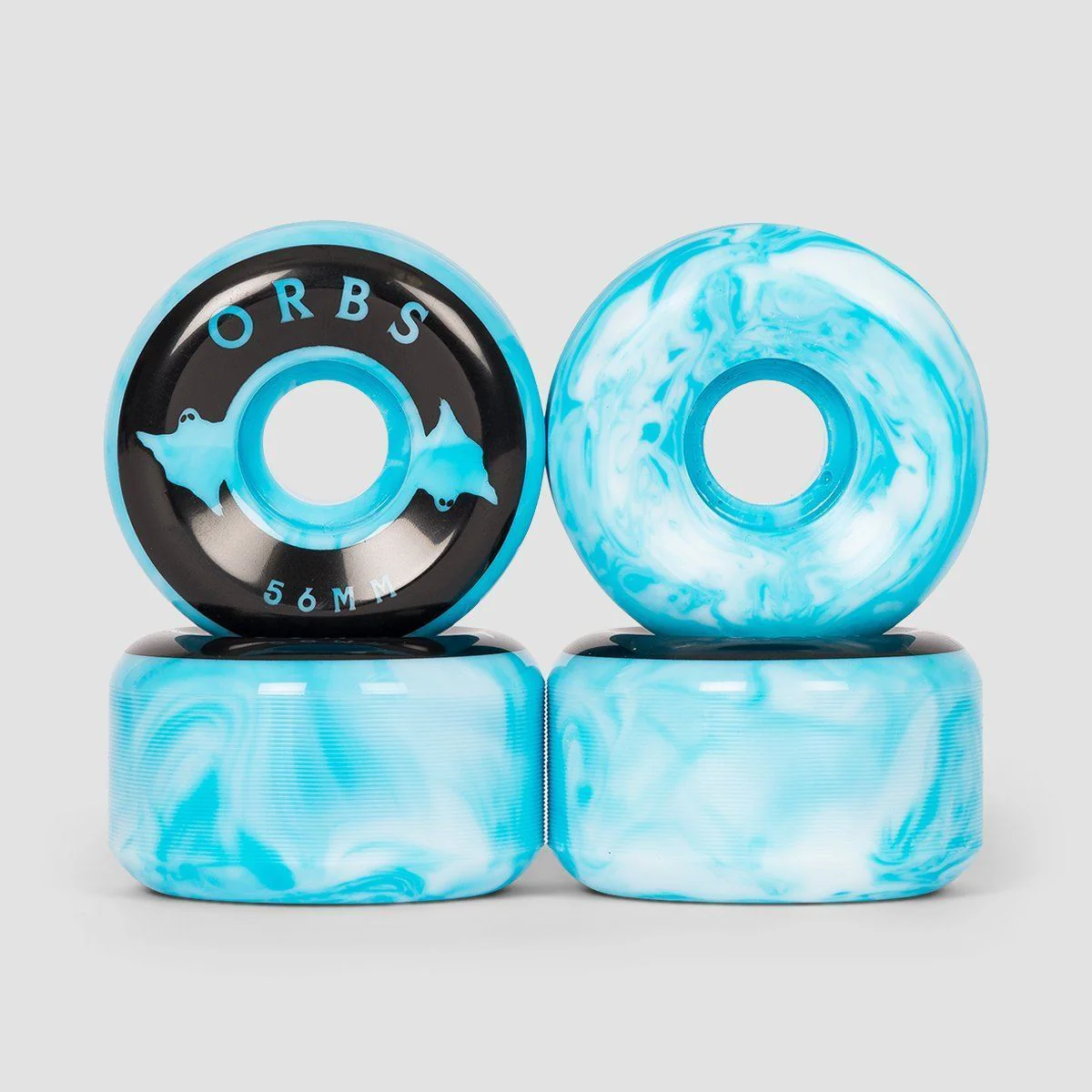 Welcome Orbs Specters Swirls 99A Skateboard Wheels Blue/White Swirl 56mm