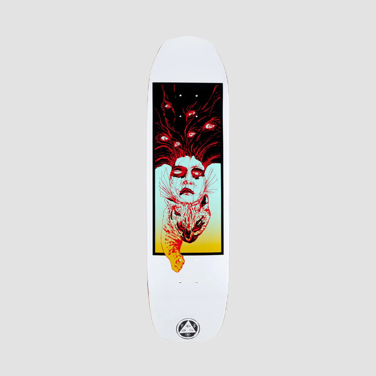 Welcome Stoker On Vimana Skateboard Deck White - 8.26"