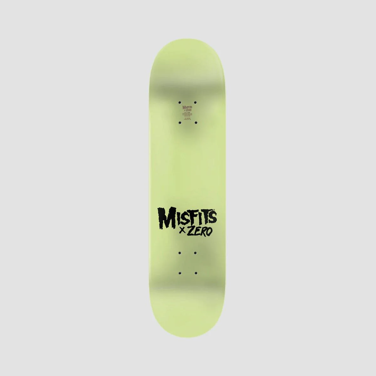Zero X Misfits Zero Business Skateboard Deck GITD Dip - 8.25" - Image 2